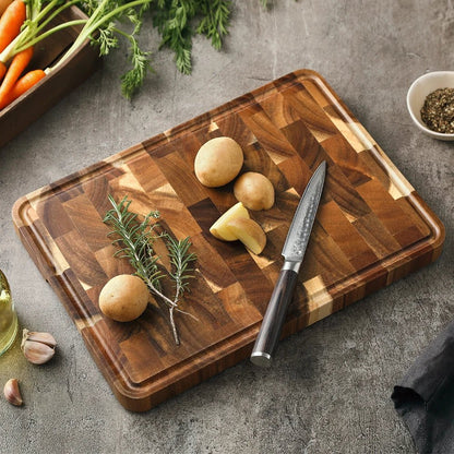 WoodenKitchen™ - Premium Acacia Wood Cutting Board - WoodenKitchen